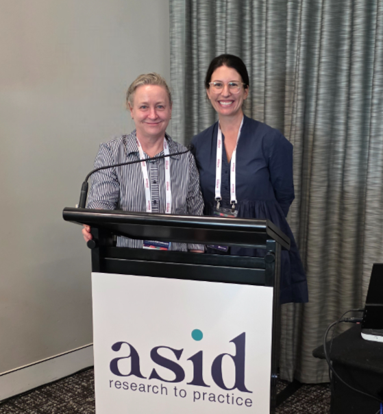 Kate and Emma from The Sibling Project presenting at the 2025 ASID Conference