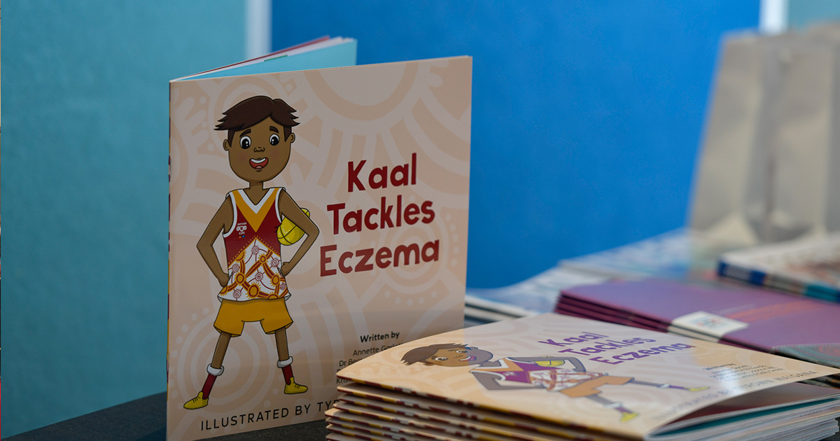 A picture of the Kaal Tackles Eczema book