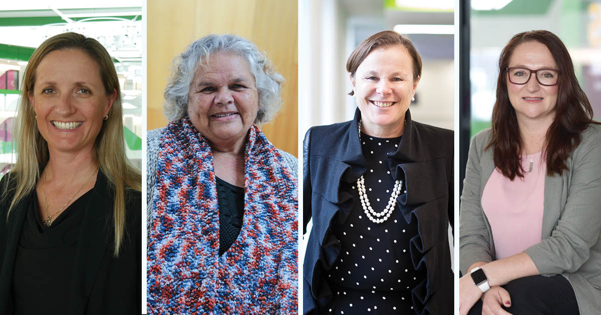 Hayley Christian, Aunty Millie Penny, Fiona Wood, and Hannah Moore